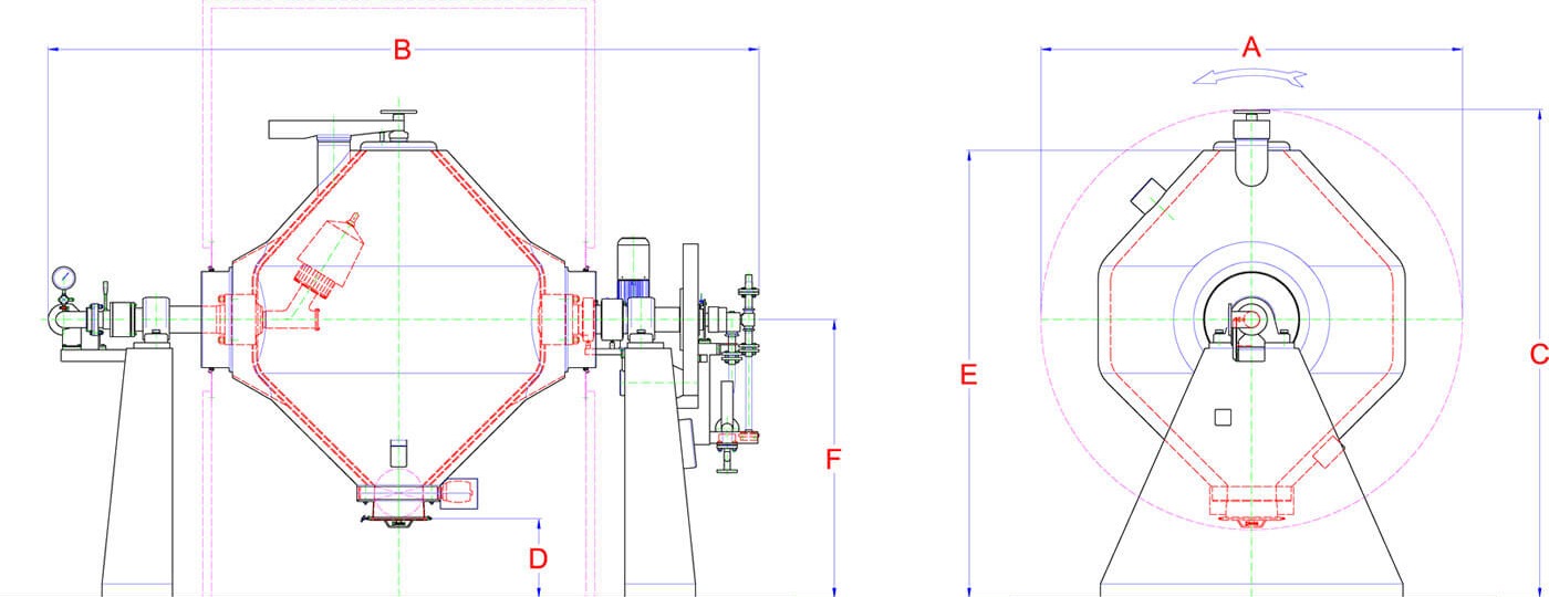  Bi-evolution Dryer dimensions